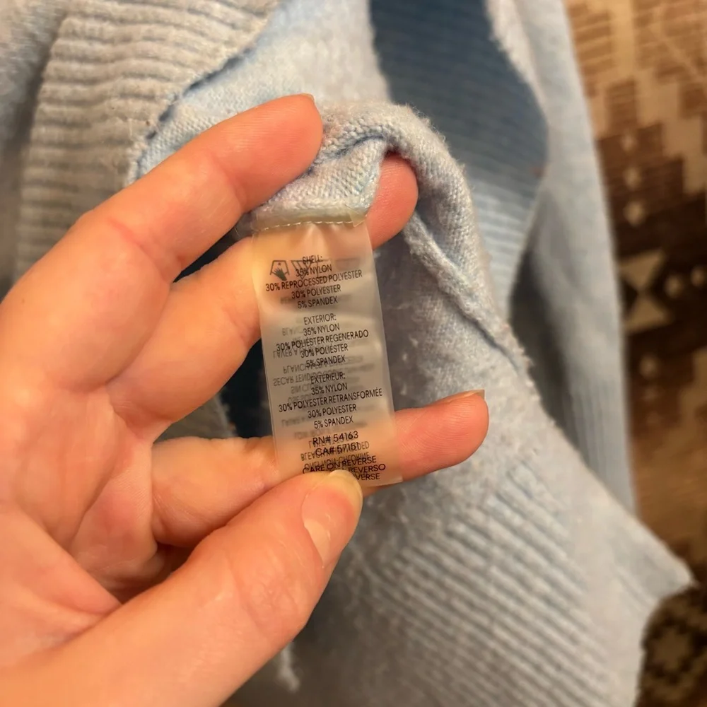 Calvin Klein Light Blue Sweater, Mock / Turtle Neck, Size Medium - Picture 5 of 14
